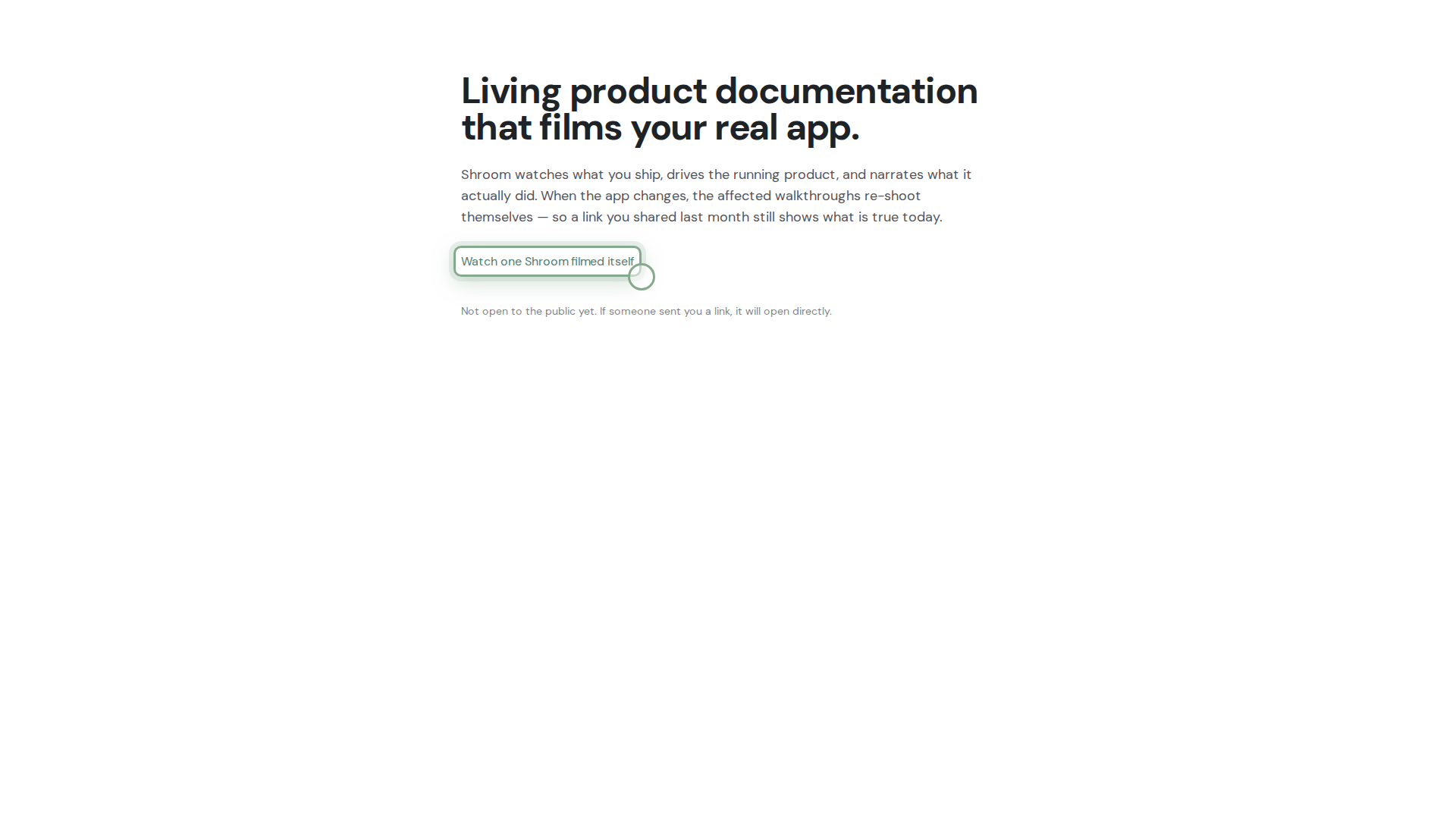Homepage demo link